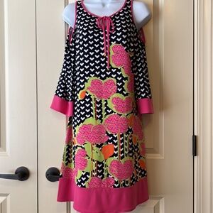 Kaari Blue Cold Shoulder Dress size Small